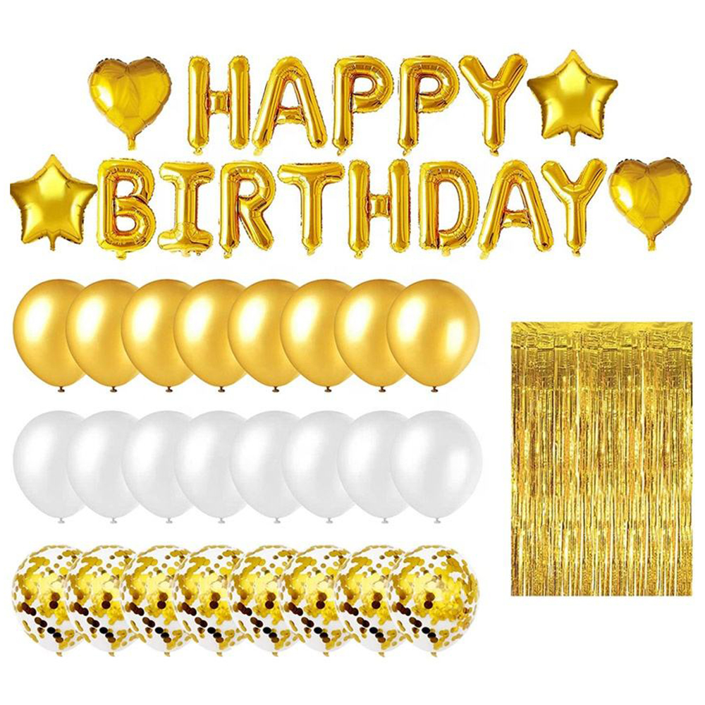 Golden Irthday Decoration Kit febu